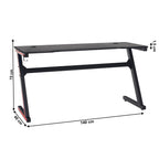 Birou gaming Mackenzie – schiță cu dimensiuni