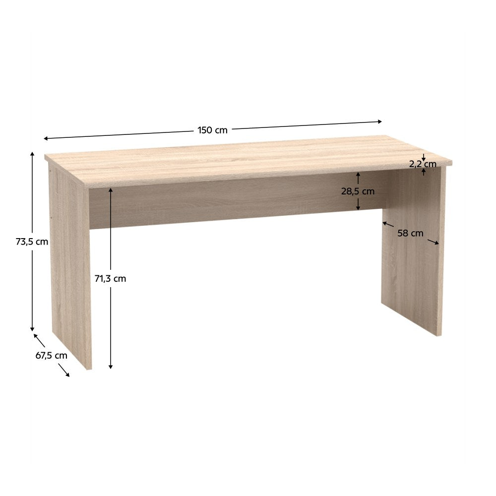 Birou Johan – schiță cu dimensiuni