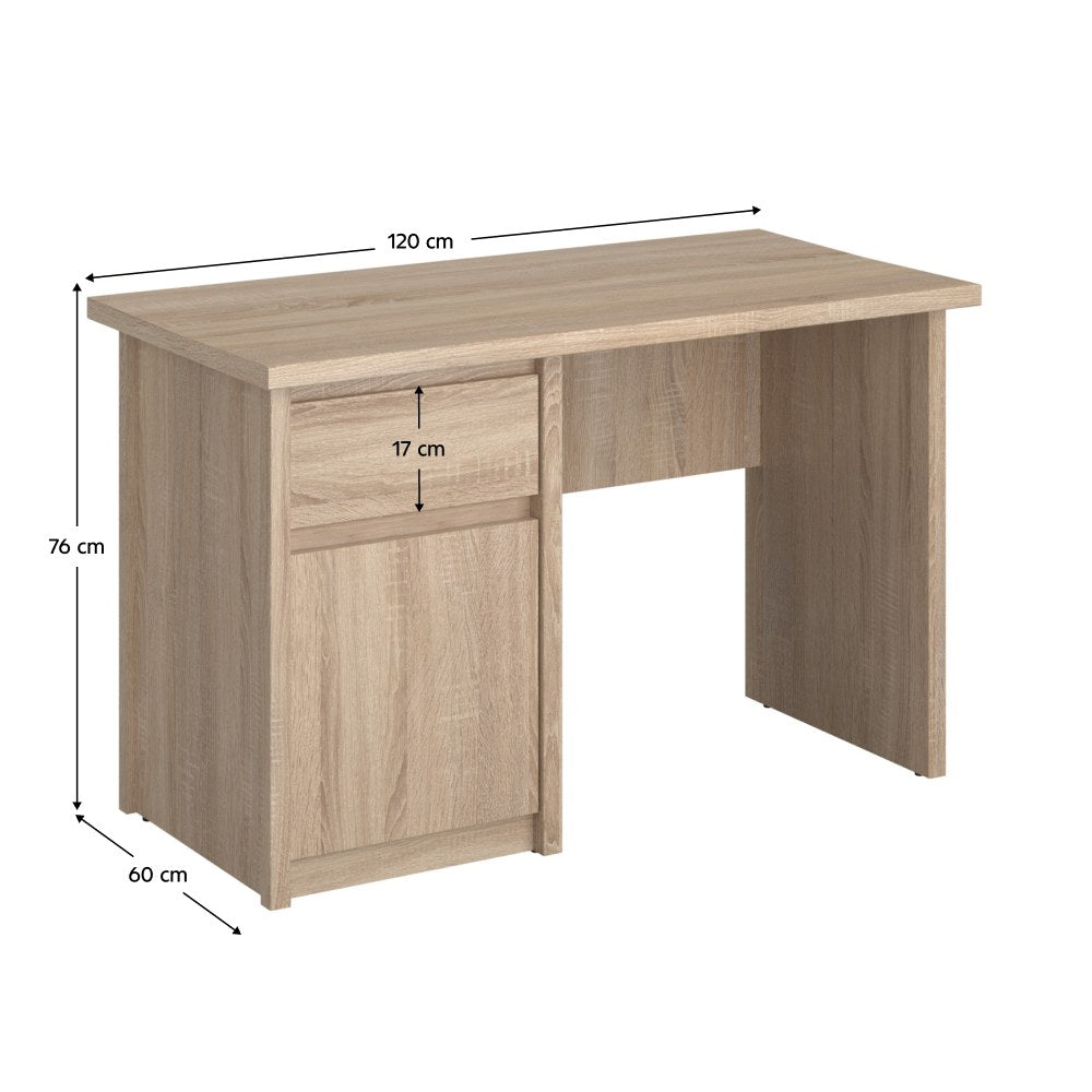 Birou Norty – schiță cu dimensiuni