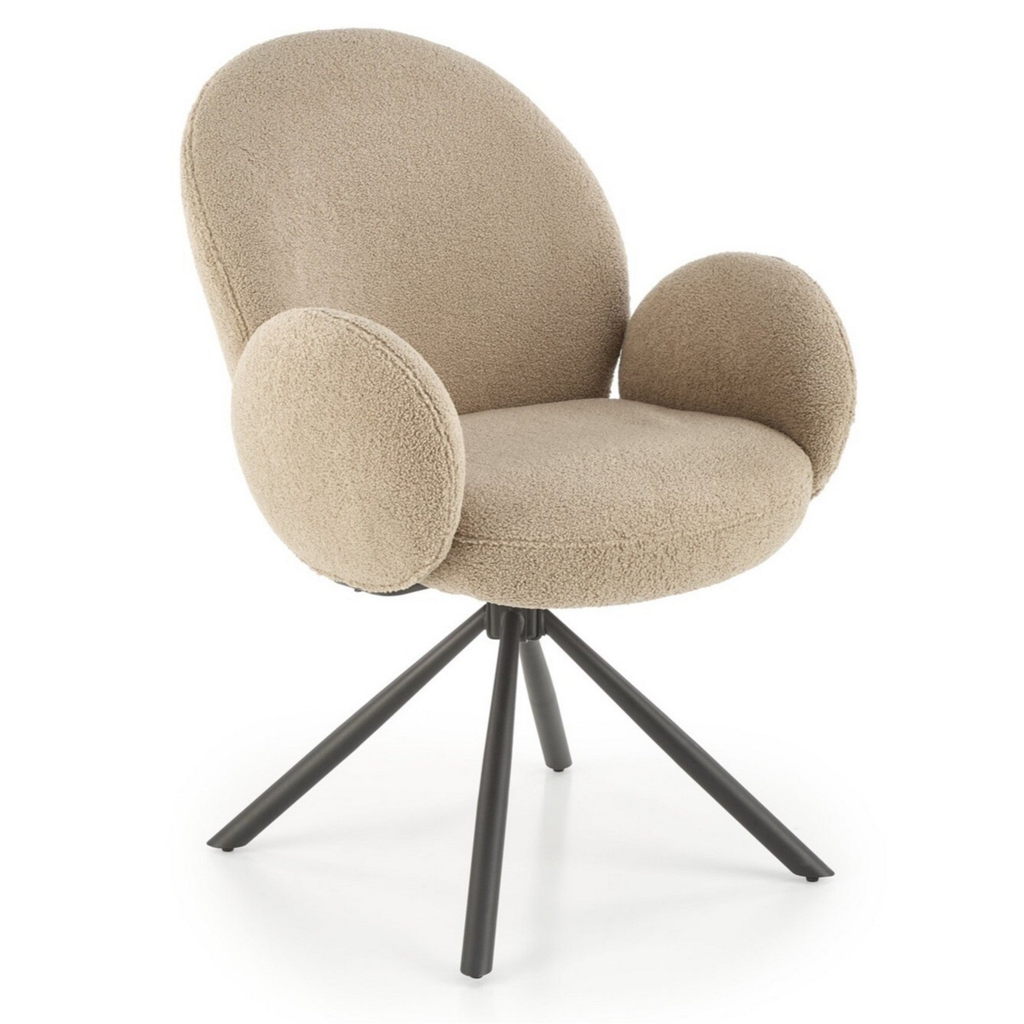 Scaun rotativ K498, cappuccino/negru