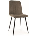 Scaun ALAN, verde olive/negru