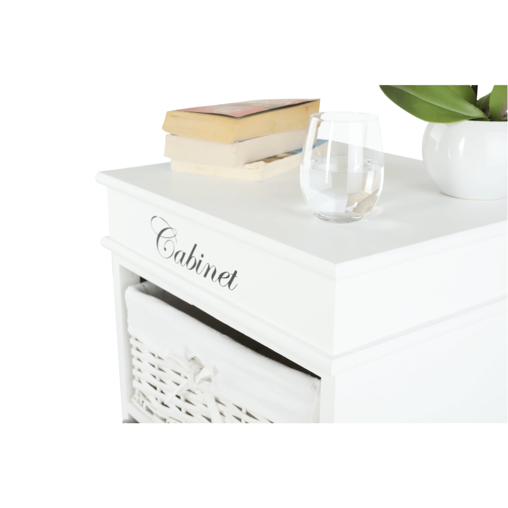 Comoda BLANCO, alb