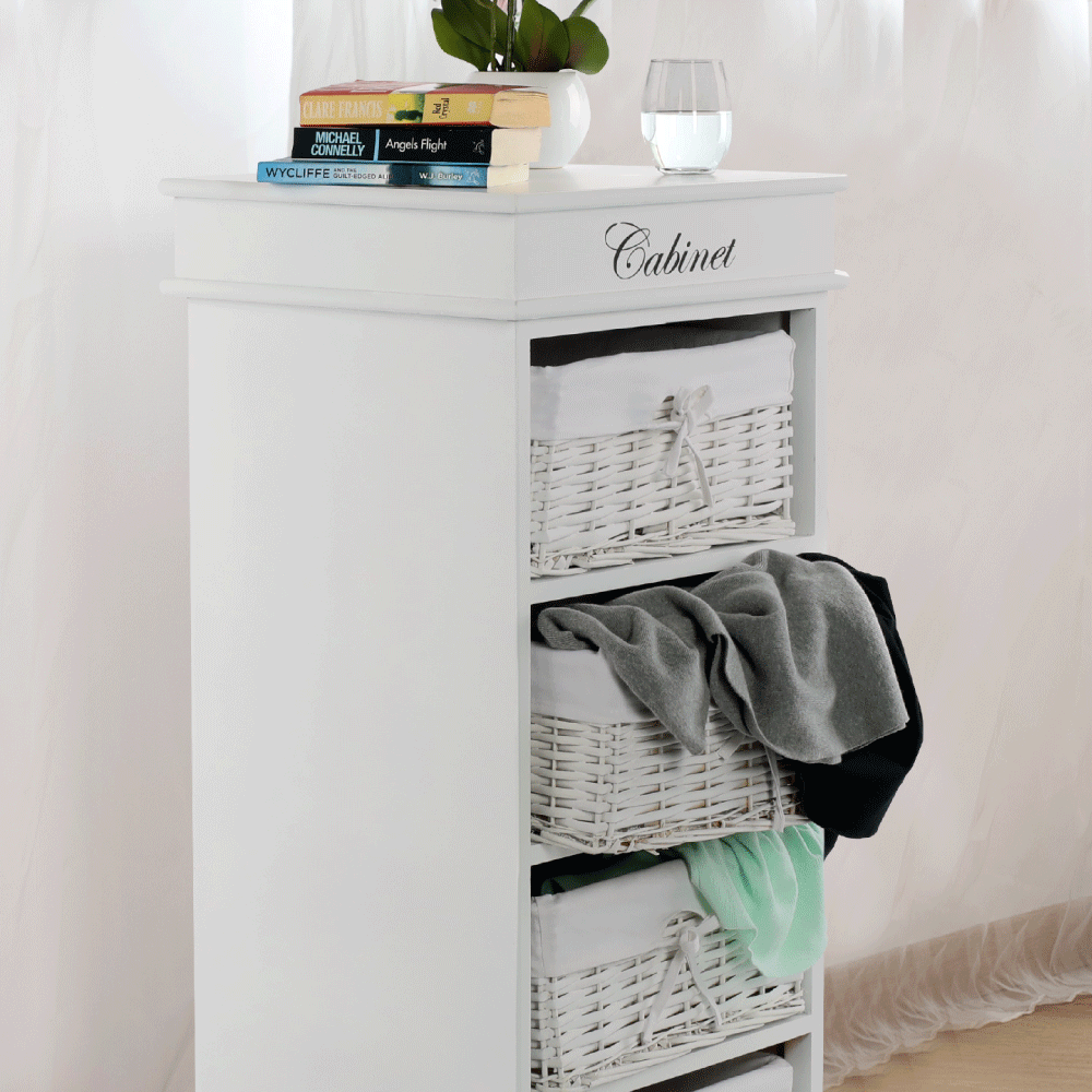 Comoda BLANCO, alb