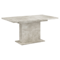 Masa extensibila de sufragerie BOBA, beton, 160-200x90 cm