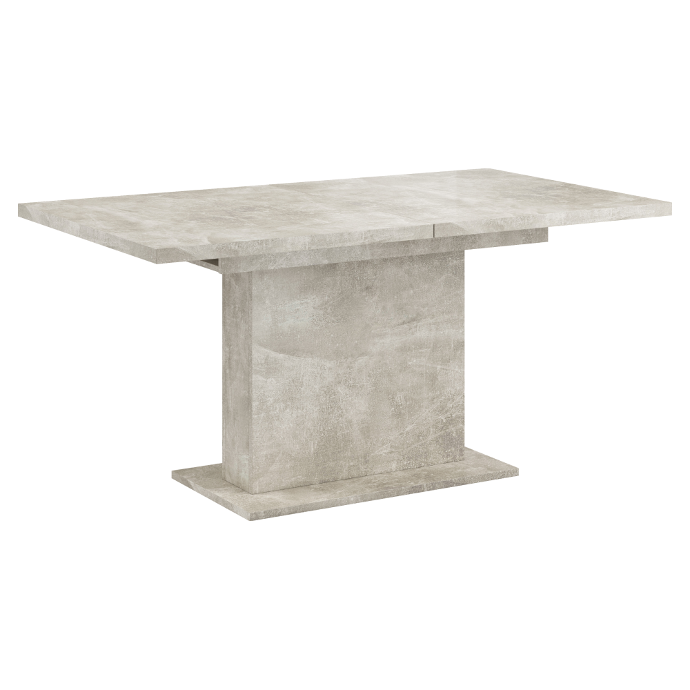 Masa extensibila de sufragerie BOBA, beton, 160-200x90 cm