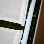 Scaun de gradina BONTO, alb / stejar