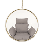 Fotoliu leagan BUBBLE, auriu / gri