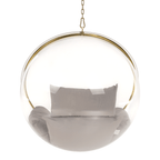 Fotoliu leagan BUBBLE, auriu / gri