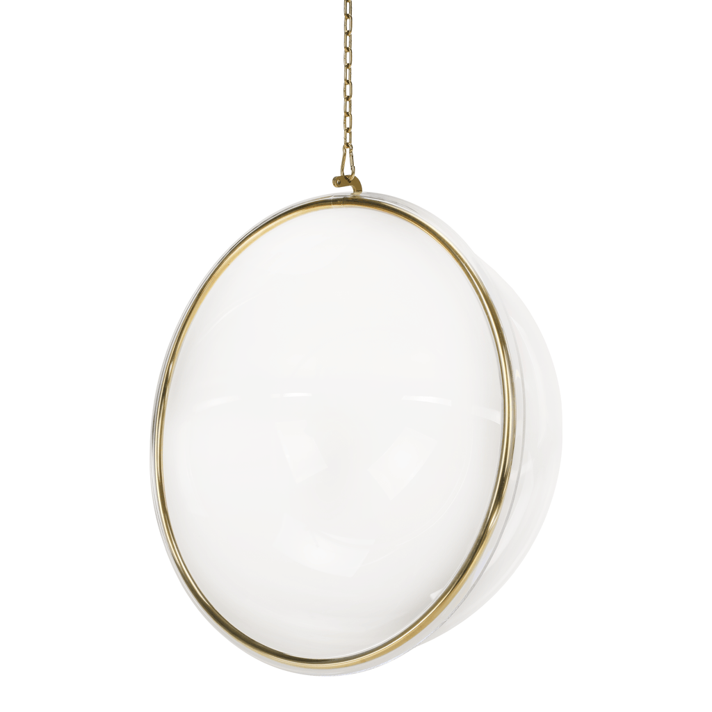 Fotoliu leagan BUBBLE, auriu / gri