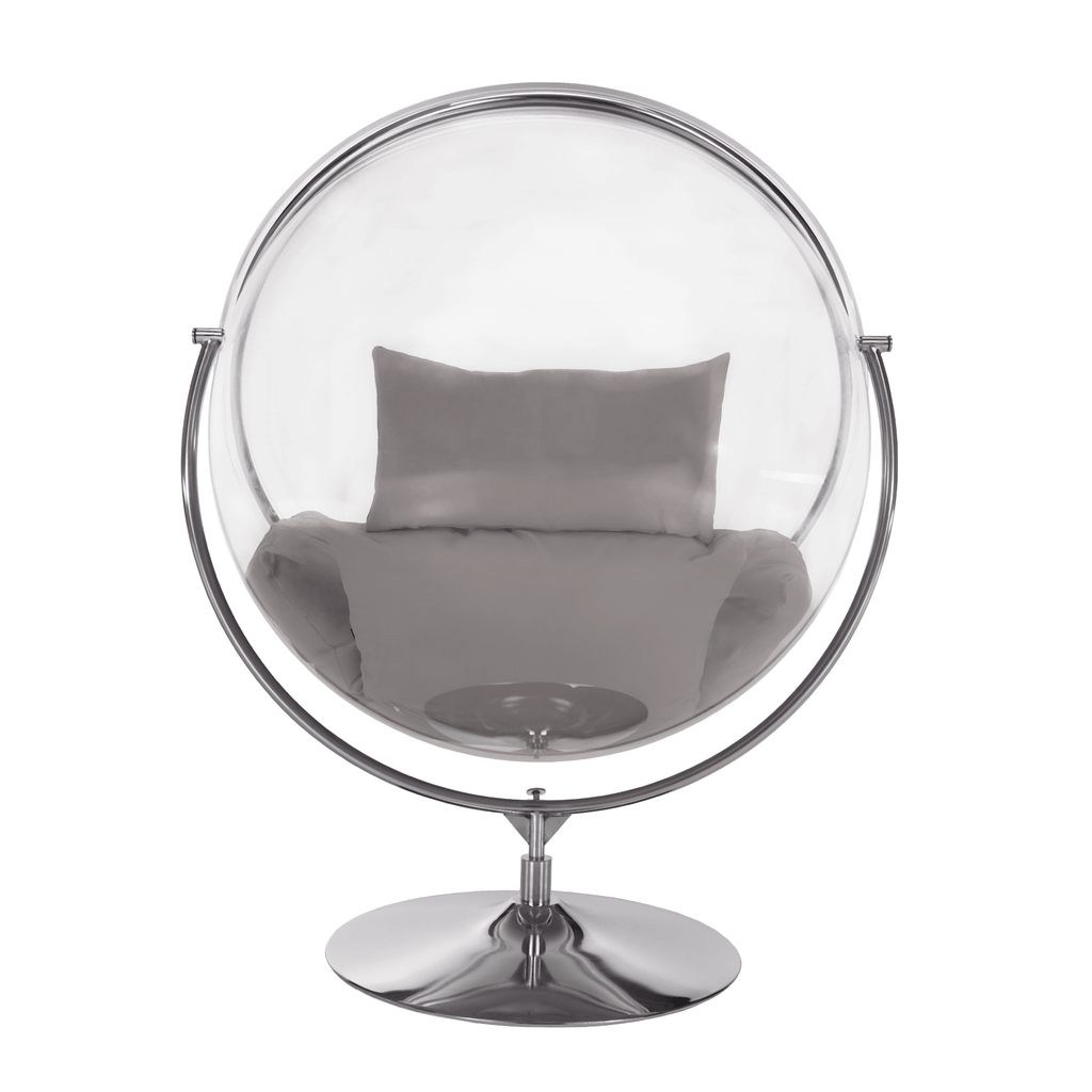Fotoliu leagan BUBBLE, argintiu / gri