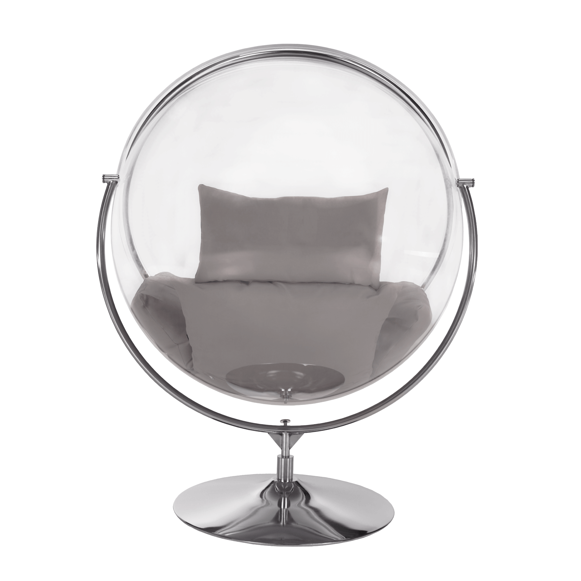 Fotoliu leagan BUBBLE, argintiu / gri