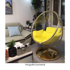 Fotoliu leagan BUBBLE, argintiu / gri