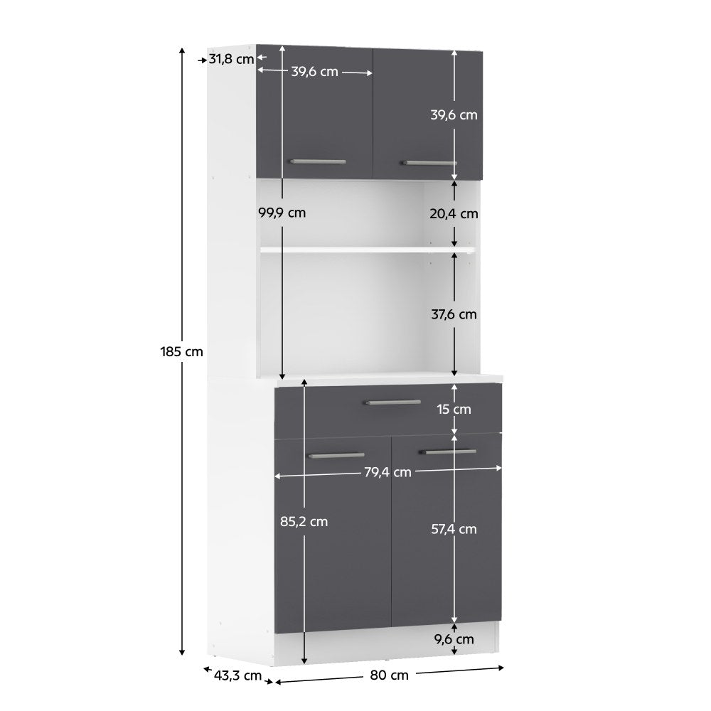 Bufet Domis – schiță cu dimensiuni, imaginea 2
