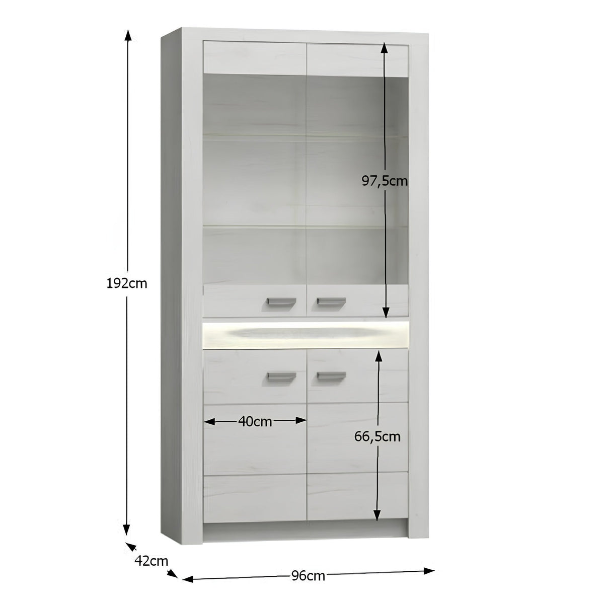 Bufet Infinity – schiță cu dimensiuni