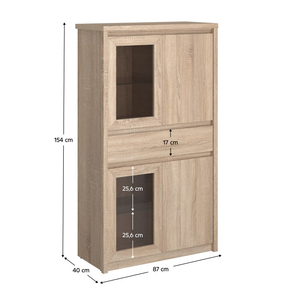 Bufet Norty – schiță cu dimensiuni
