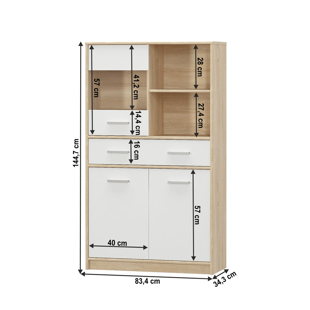 Bufet Teyo – schiță cu dimensiuni