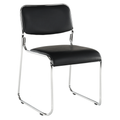 Scaun conferinta BULUT, piele ecologica neagra