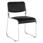 Scaun conferinta BULUT, piele ecologica neagra