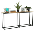 Consola in stil industrial BUSTA, stejar/negru