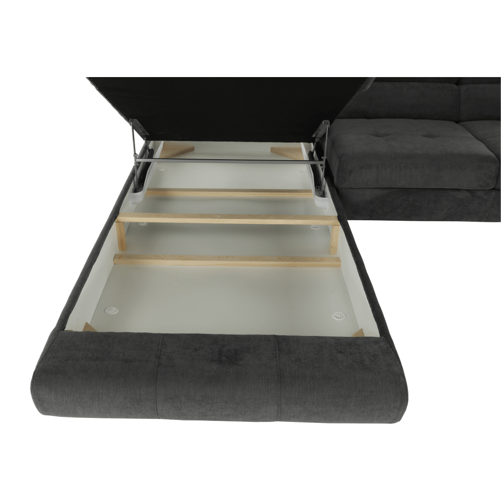 Set canapea cu spatiu de depozitare, BUTON R