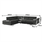 Set canapea cu spatiu de depozitare, BUTON R