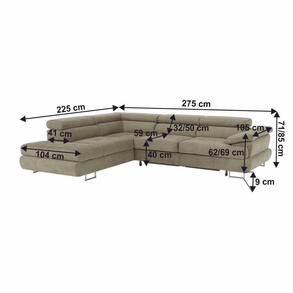 Set canapea cu spatiu de depozitare, BUTON R