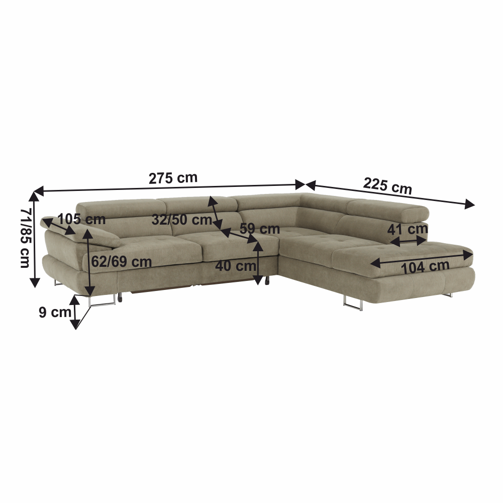 Set canapea cu spatiu de depozitare, BUTON R