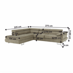 Coltar tapitat BUTON P, vedere 3