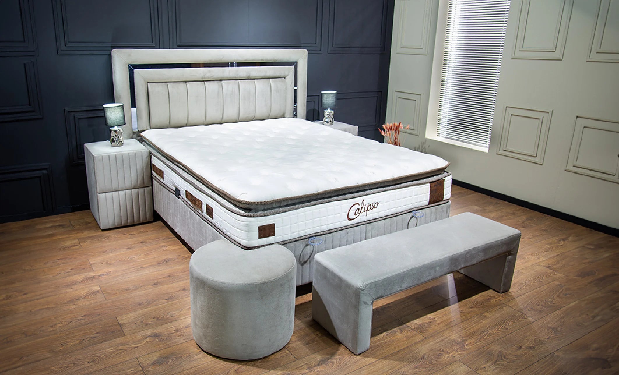 Pat tapitat Calipso Beige, vedere 3