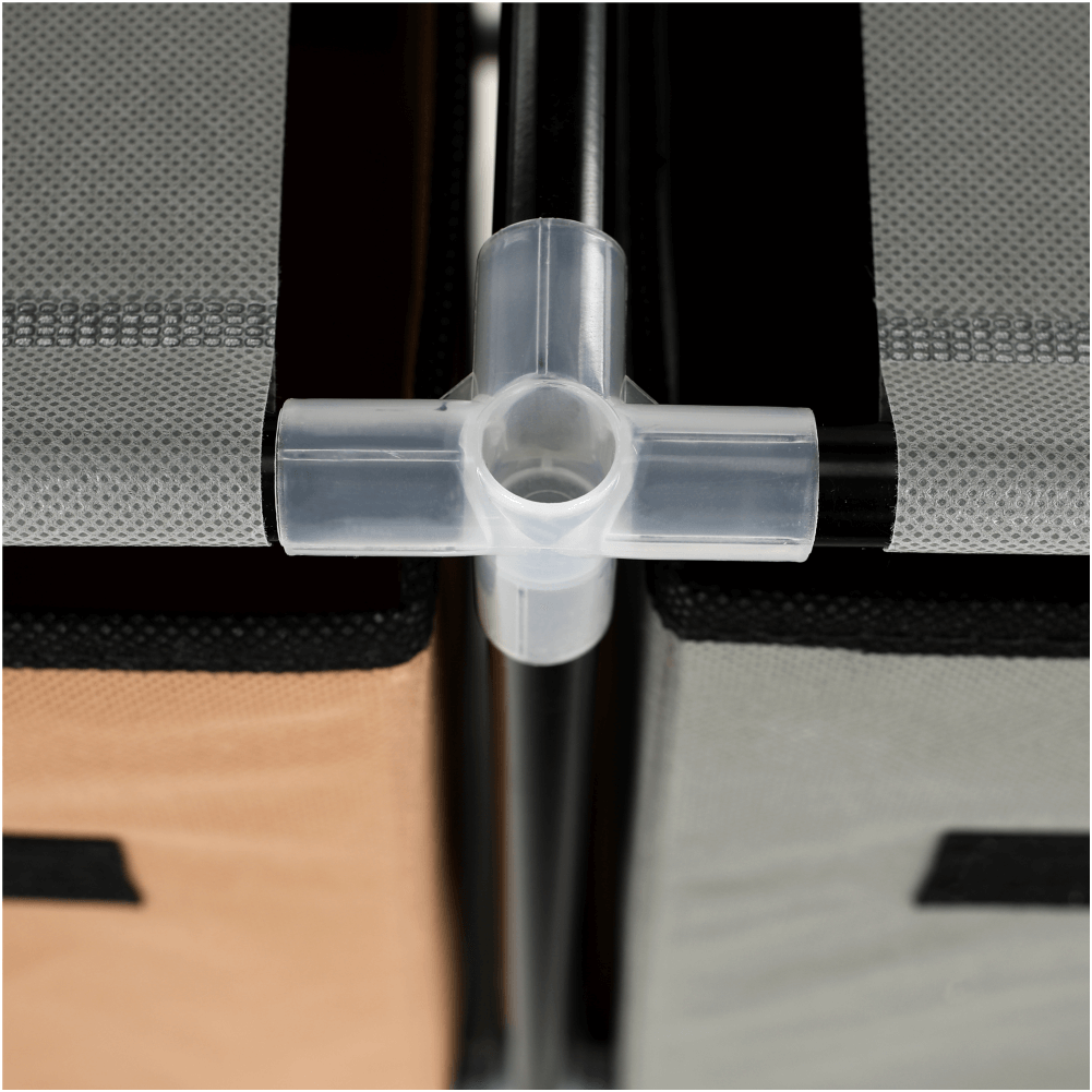 Comoda CAMILO, negru / maro / gri
