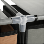 Comoda CAMILO, negru / maro / gri
