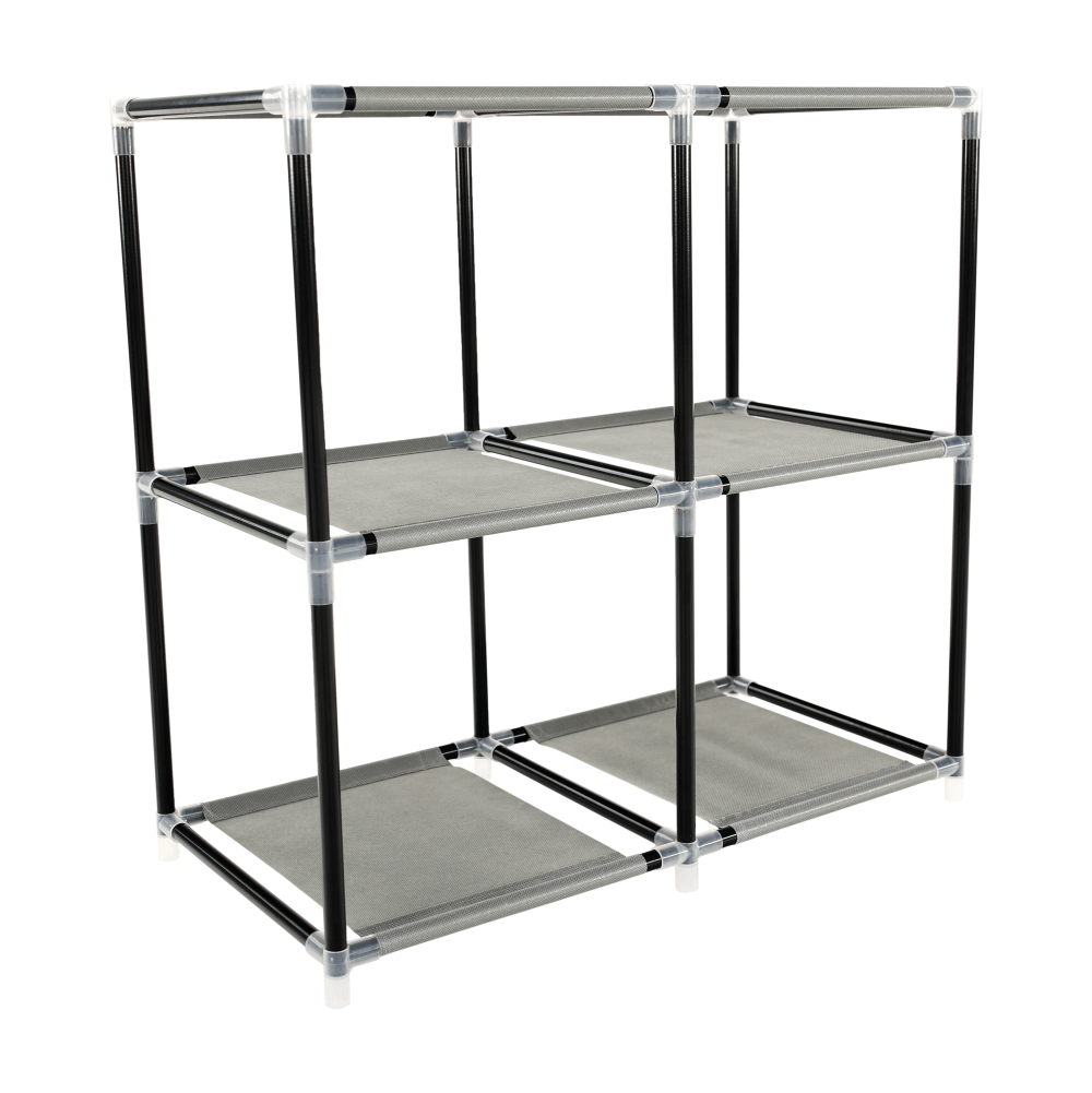 Comoda CAMILO, negru / maro / gri