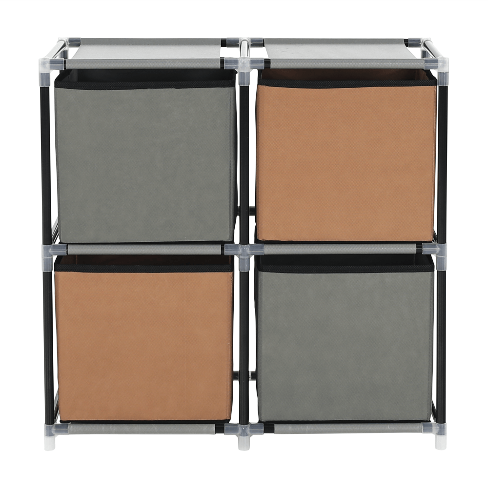 Comoda CAMILO, negru / maro / gri