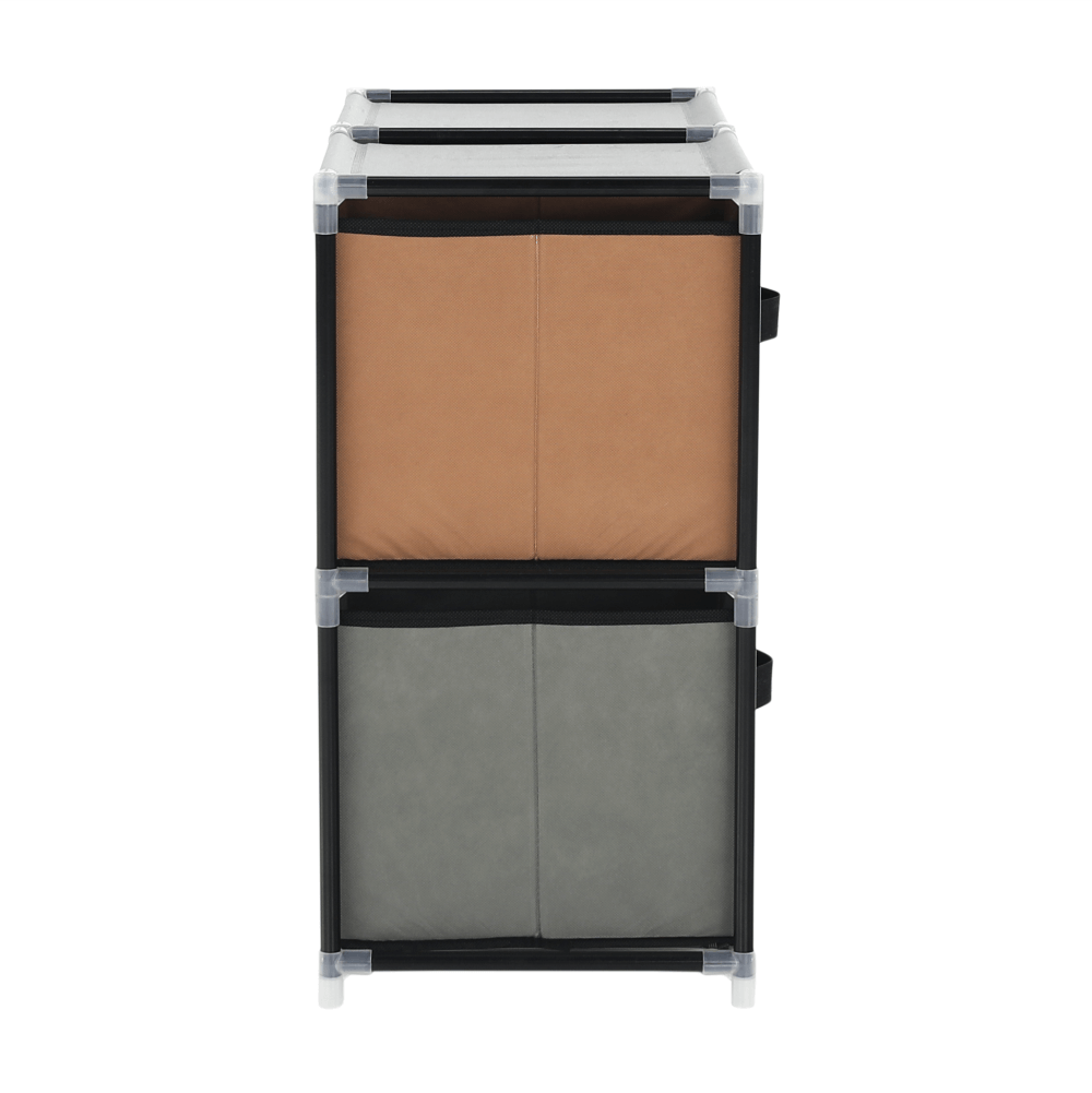 Comoda CAMILO, negru / maro / gri