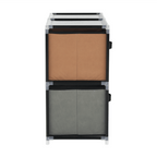 Comoda CAMILO, negru / maro / gri