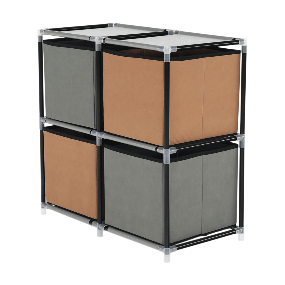 Comoda CAMILO, negru / maro / gri