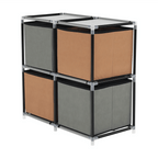 Comoda CAMILO, negru / maro / gri