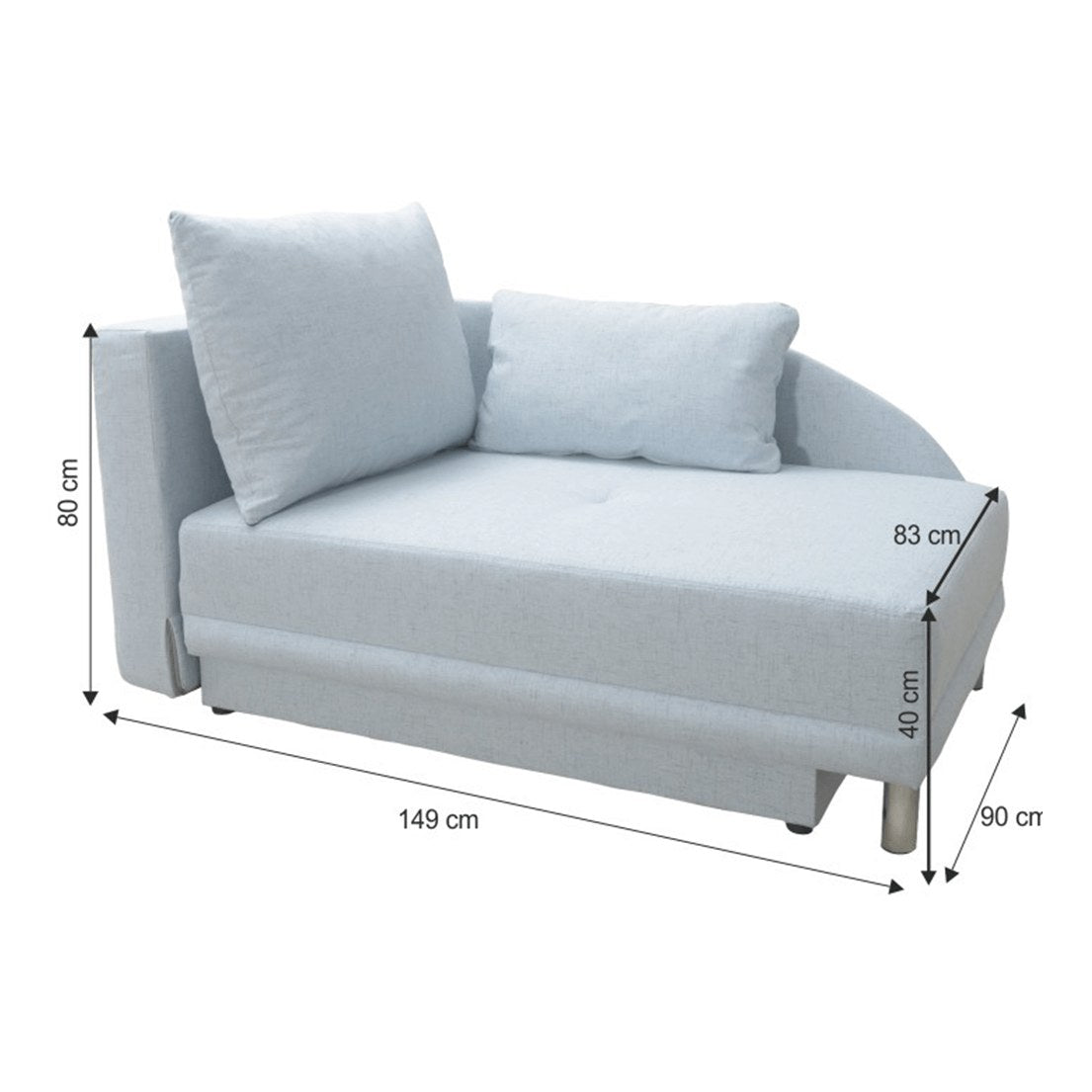 Canapea extensibilă Laurel, vedere din alt unghi, imaginea 2