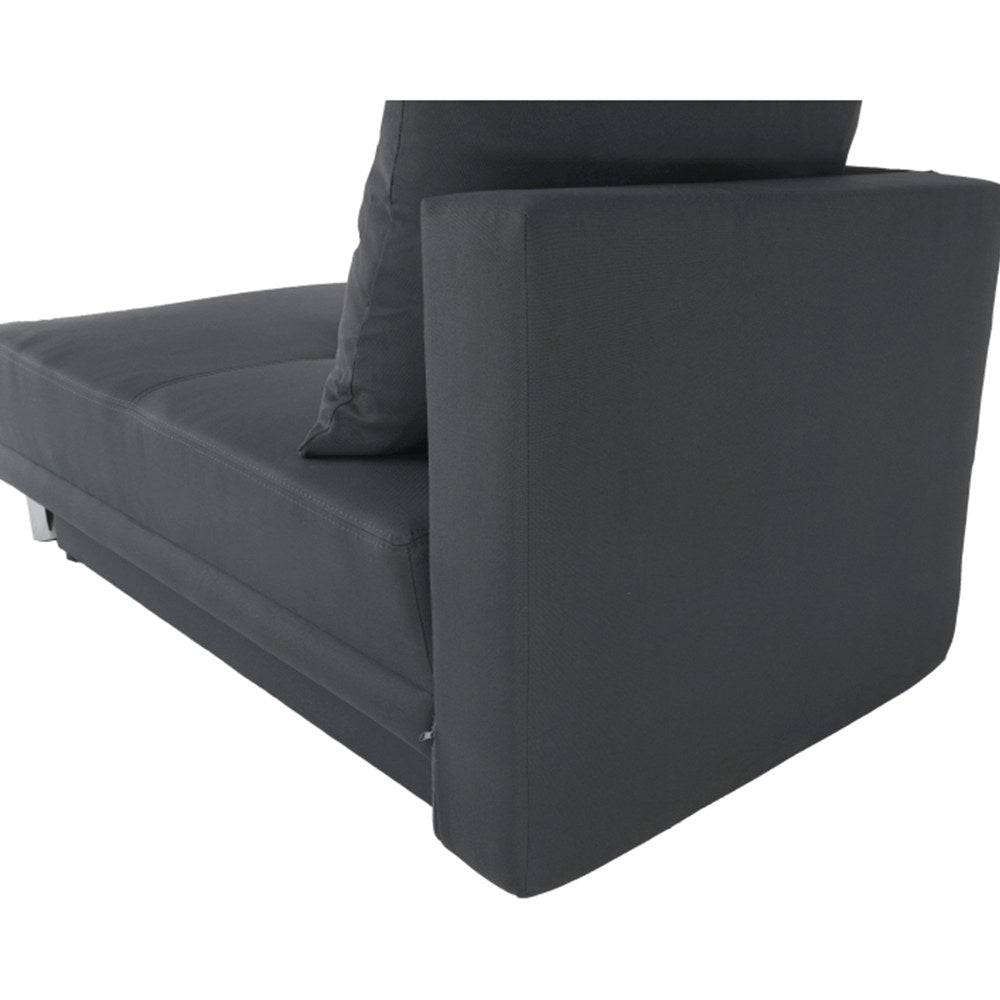 Detaliu tapițerie stofă gri – Canapea extensibilă Laurel