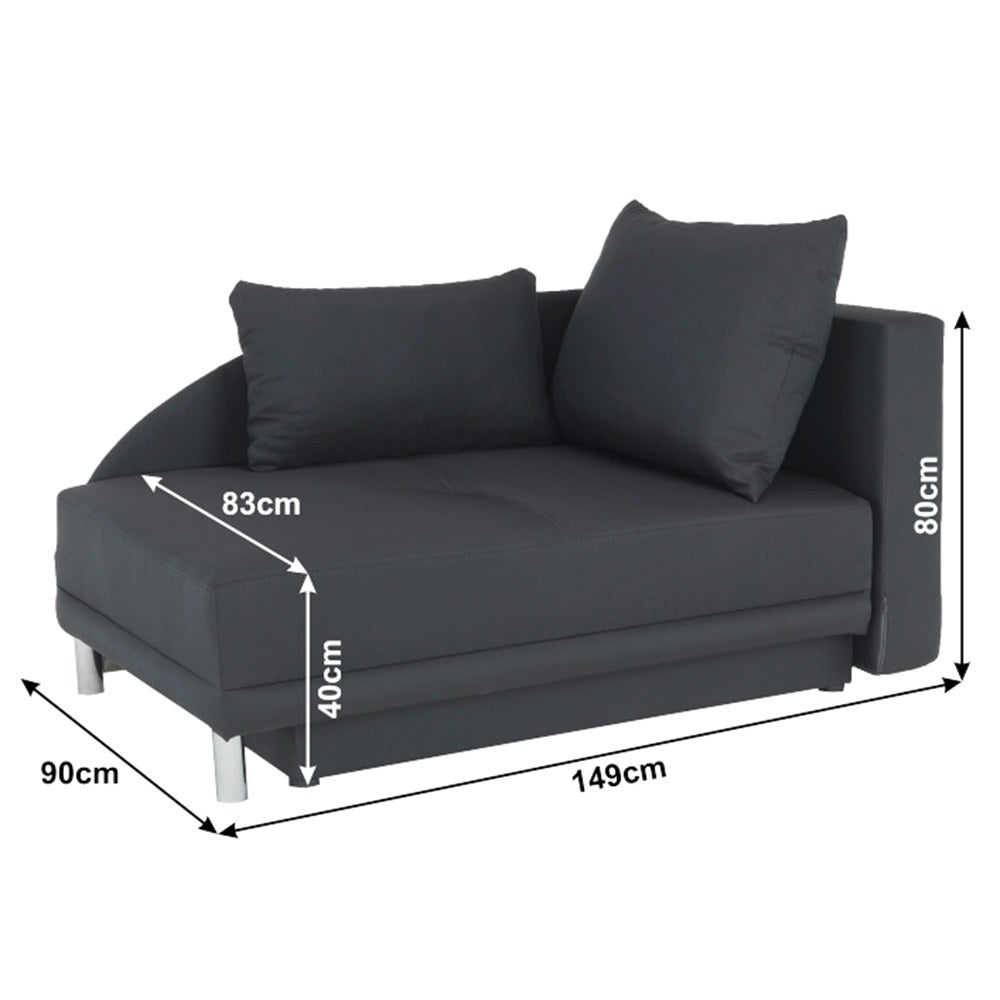 Canapea extensibilă Laurel – schiță cu dimensiuni