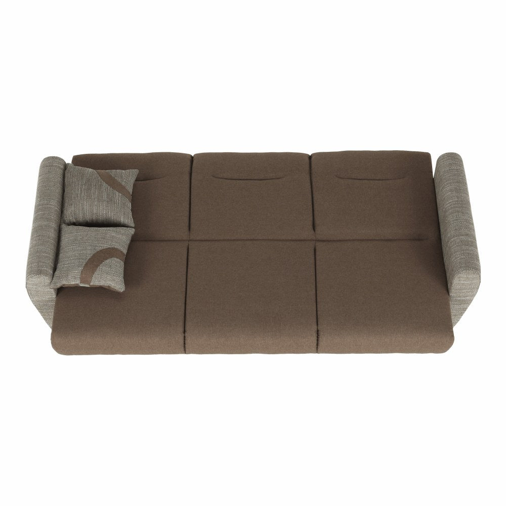 Canapea extensibilă Milo desfăcută, suprafață de dormit 122 x 190 cm