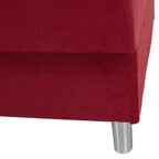 Detaliu tapițerie stofă roșie – Canapea extensibilă Alada, imaginea 5