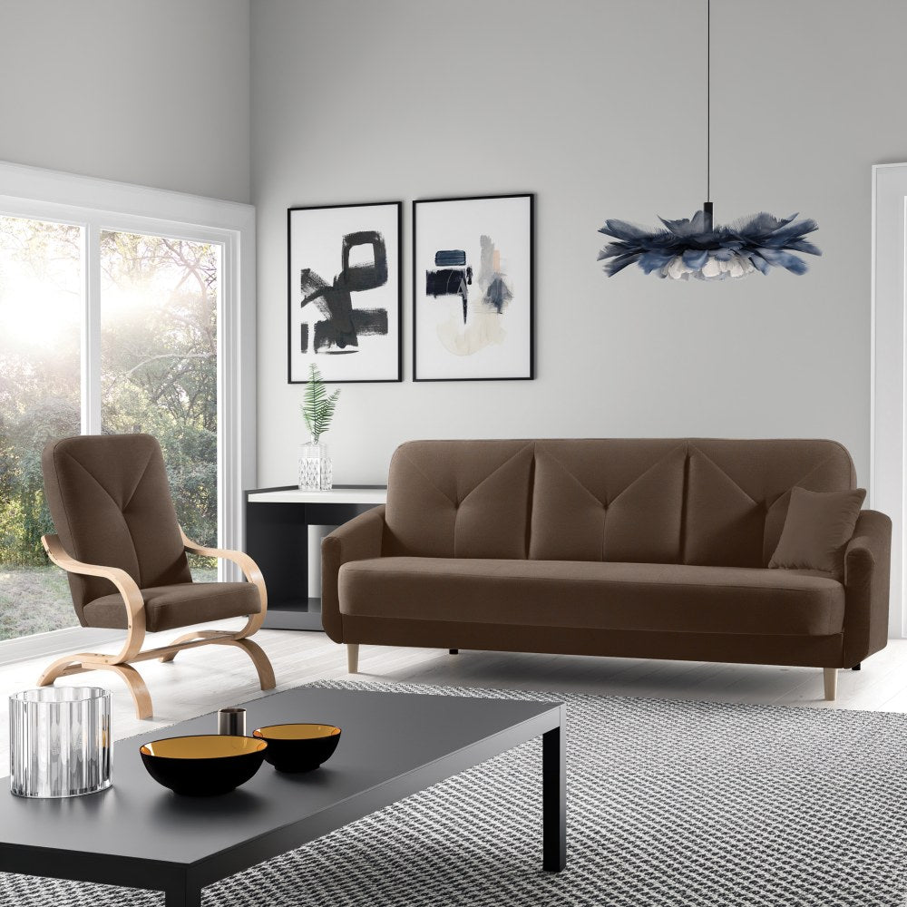 Canapea extensibilă Elora în living, imaginea 2