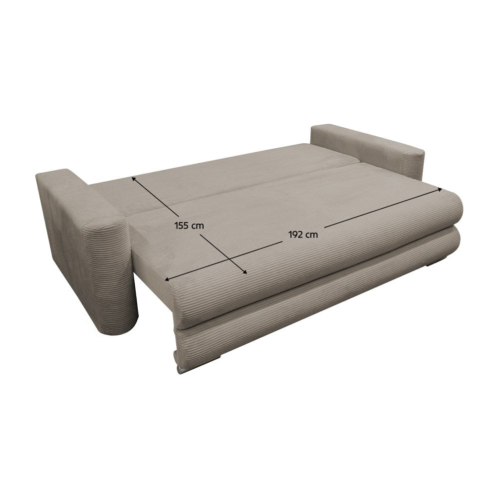 Canapea extensibilă Roselyn – schiță cu dimensiuni, imaginea 2