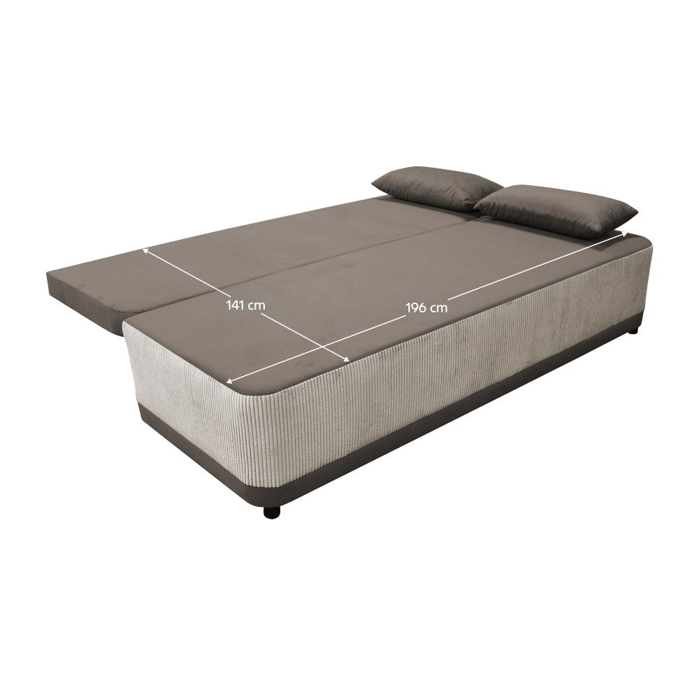 Canapea extensibilă Senty – schiță cu dimensiuni, imaginea 2