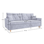 Canapea extensibilă Valen – schiță cu dimensiuni