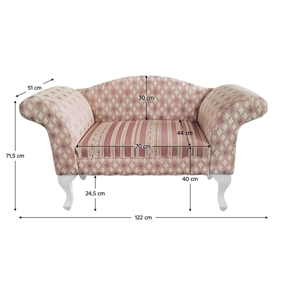Canapea Fabricio – schiță cu dimensiuni