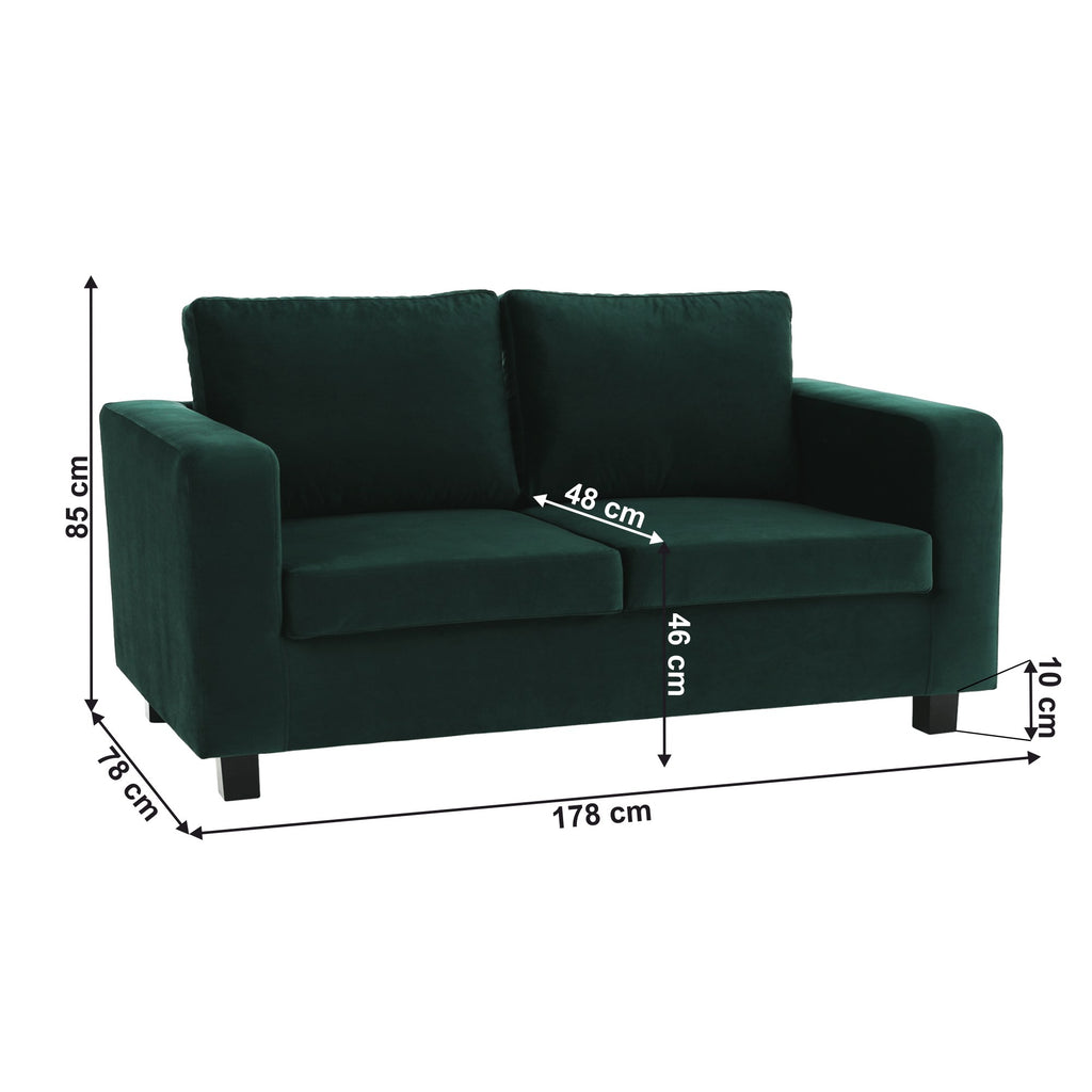 Canapea Luana – schiță cu dimensiuni