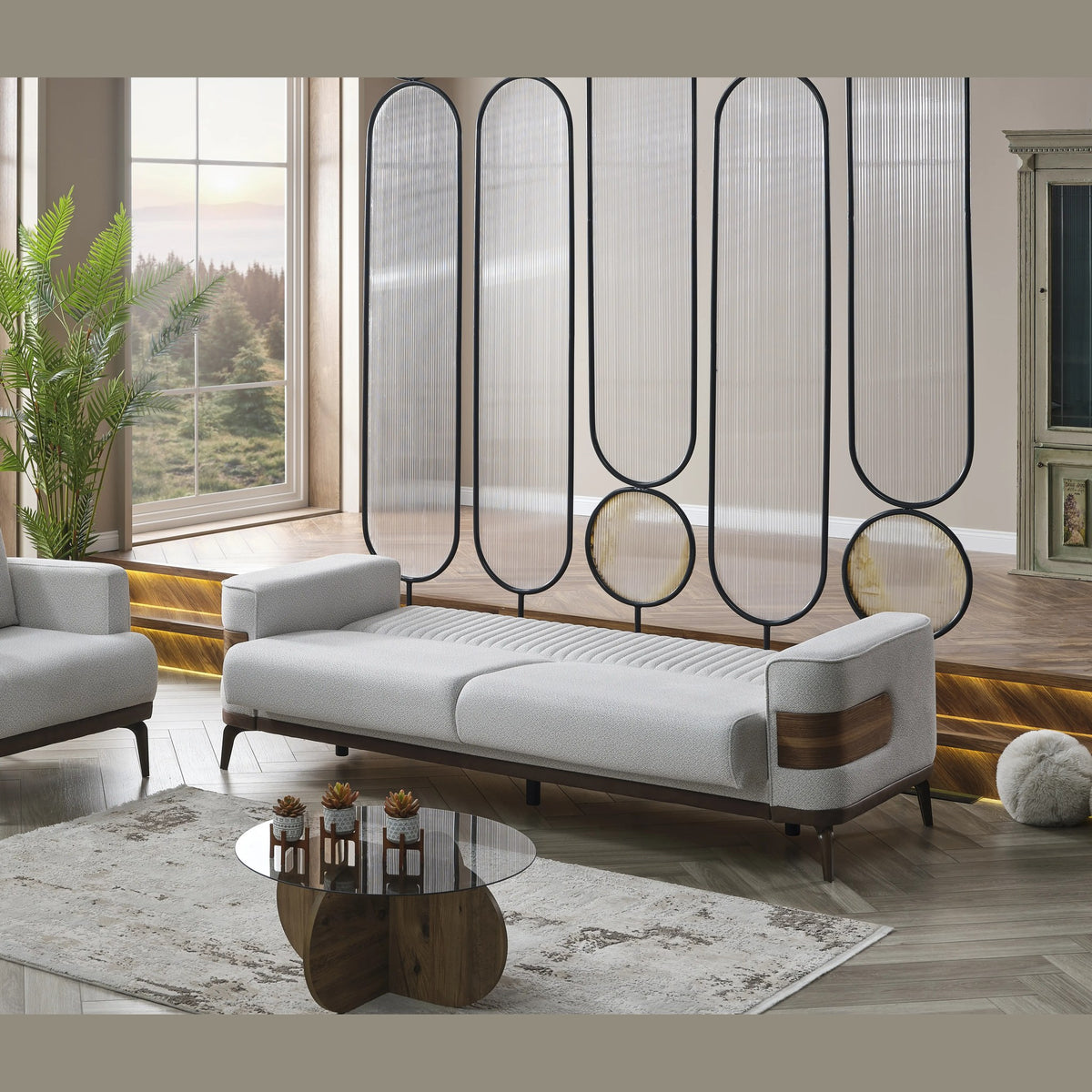 Canapea New Wood în living, imaginea 2