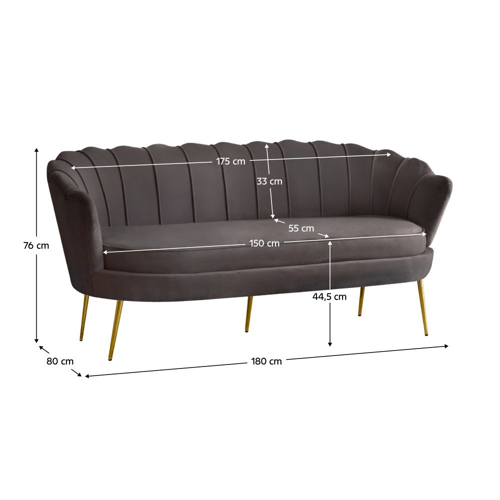 Canapea Nobleo – schiță cu dimensiuni